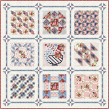 Kit de courtepointe Isabella Castleton de Minick et Simpson, tissus Moda KIT14940