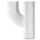 Conector Y Vertical para Calha 2x3 Branco Brilhante 1