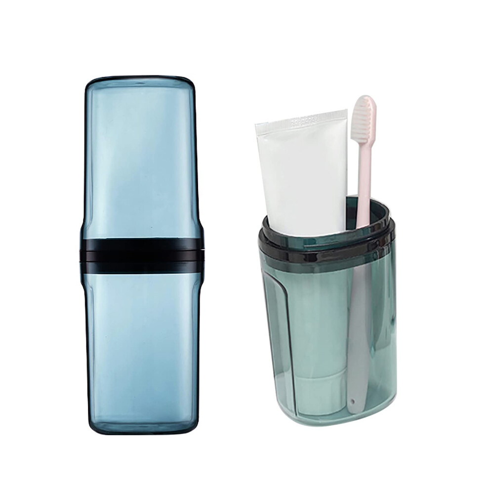 Gouccpu Travel Toothbrush Cup Case Toothbrush Holder With Cover Portable Toothbrush Toothpaste Storage Carrier Container For Travel Camping Home School Busine