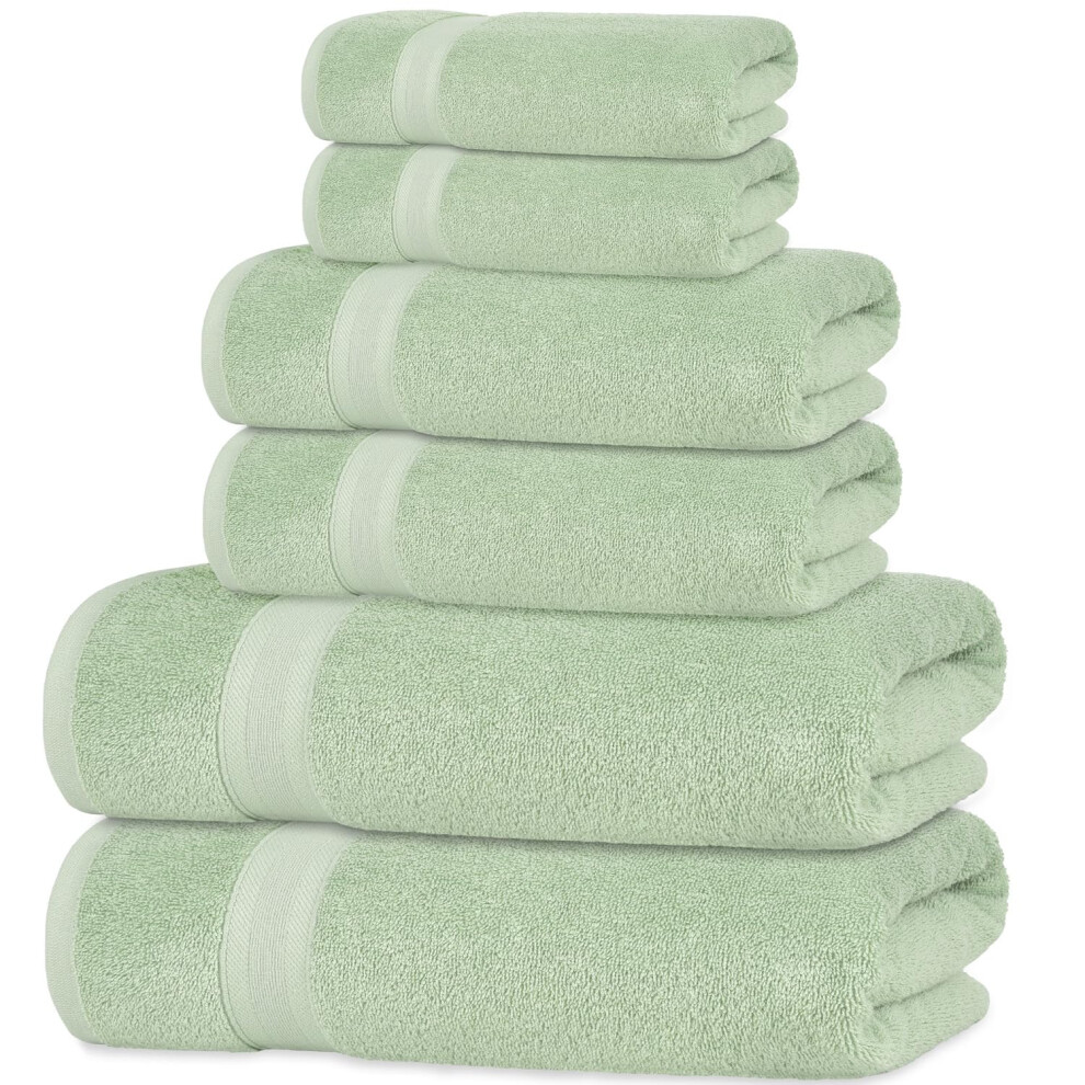 Quick-Dry  Soft & High Absorbent Bath Towels Cotton Turkish Bath Towel Set of 6 | Daily Use 100% Cotton Towels for Bathroom  Gym & More | Bathroom Tow-image-OPC-PGBSZN6-NEW