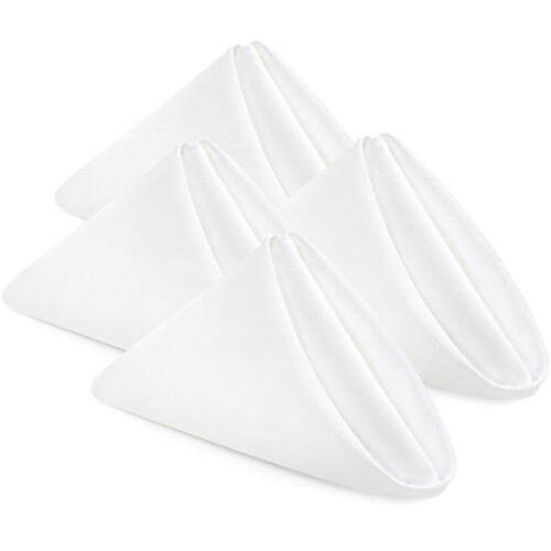 Utopia Home [Pacote de 24, Branco] Guardanapos de 20x20 Polegadas, 100% Poliéster, Laváveis