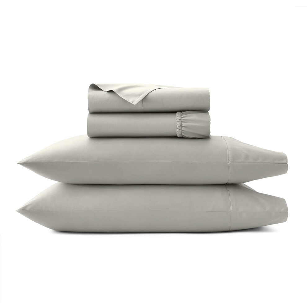 Parure de draps     ourlet Signature BOLL & BRANCH - 100 % coton biologique de luxe - 1 drap plat, 1 drap-housse et 2 taies d'oreiller avec ourlet