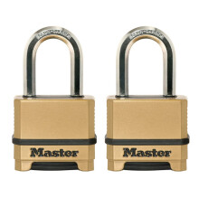 Master Lock Gold Outdoor Combination Lock  Heavy Duty Weather Resistant Padlock  Resettable Combination Lock for Outdoor Use 1.2 x 2 x 3.87 inches  2