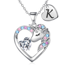 IEFRICH Unicorn Gifts til piger - enhjørning halskæde til piger Valentinsdag gaver til børn enhjørning gaver til piger alder 6-8 indledende k hal
