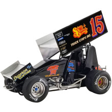 Auto de velocidad alado n.    15. Primera victoria de Donny Schatz en el sprint 410 de la Northern Outlaw Sprint Association (1994). Modelo de coch