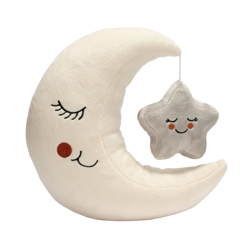 Lambs & Ivy Cream/Gray Goodnight Moon And Star Plush Stuffed Toy