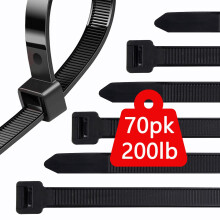 200 Pfund Kabelbinder, robust, 45,7 cm, 70 Stck, groer schwarzer Kabelbinder, dick, hitzebestndig, groe, breite Kabelbinder, industrielle Kabelbi