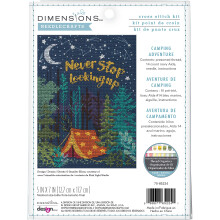 Afmetingen Nighttime Camping Adventure Telpatroon voor beginners 5"" x 7"""" 14 Cnt. Marine Aida 4st