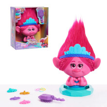 T te coiffer Poppy DreamWorks Trolls Band Together avec accessoires, 11 pi ces, rose, jouets pour enfants partir de 3 ans par Just Play