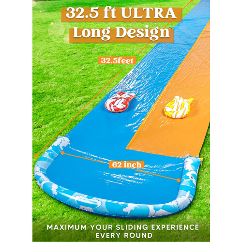 JOYIN 32.5ft Εξαιρετικά Μακρύ Νεροτσουλήθρα με 2 Φουσκωτές σανίδες 1