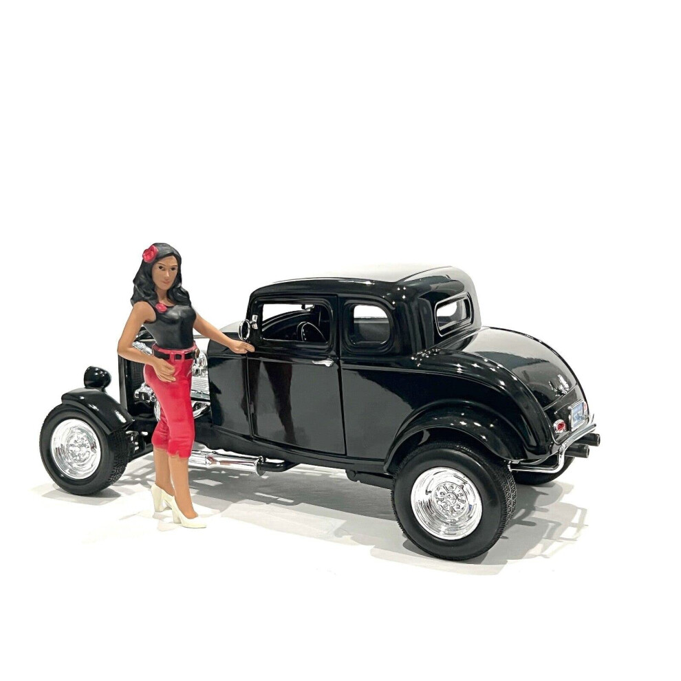 Figurine American Diorama Pin-Up Girls Carroll Pour Mod Les R Duits L' Chelle 1/24-image