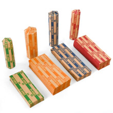 L LIKED 150 confezioni assortite di monete a righe piatte (150 assortite)