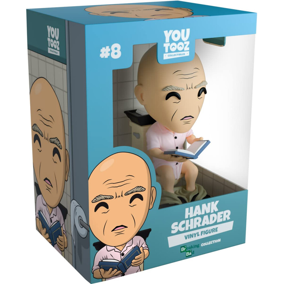 You Tooz Breaking Bad Hank Schrader, Personaggio In Vinile Rosa Da 4,3 Pollici, Include Una Confezione A Tema Bagno.