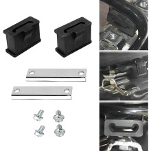 VPZMT Cuscino d'aria posteriore Silenziatore Staffa di coda di scarico antiurto Crash pad Adatto per Harley Touring Road King Street Glide CVO (S