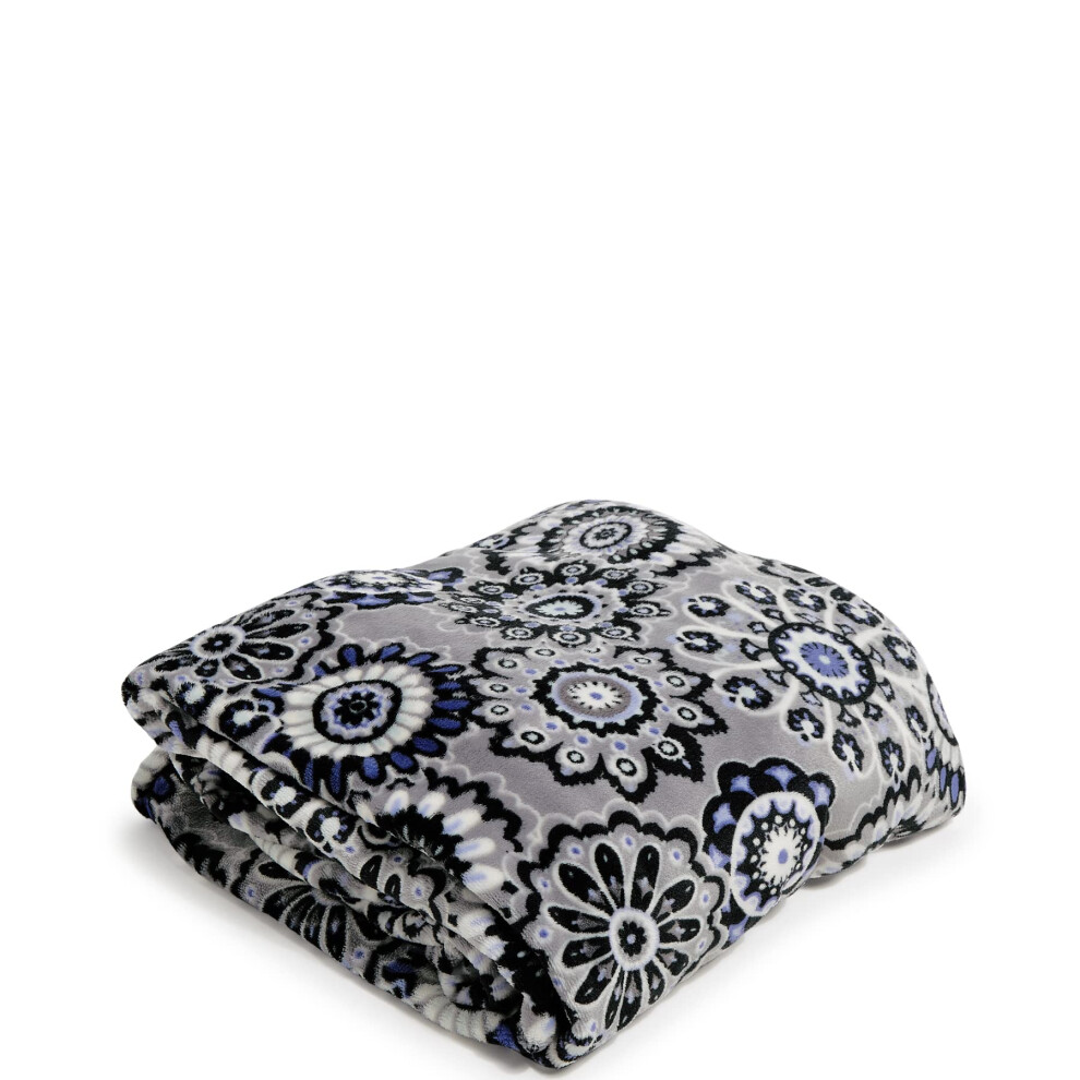 Vera Bradley Women's Fleece Plush Throw Blanket Tranquil Medallion 80 X 50