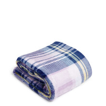 Vera Bradley Women's Fleece Plush Throw Blanket  Amethyst Plaid  80 X 50