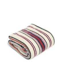 Vera Bradley Women's Fleece Plush Throw Blanket Bohemian Stripe 80 X 50