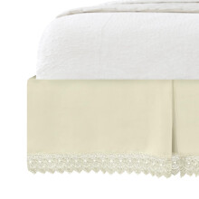 Elegant Comfort Narina Collection Lace Lace Bed Jirt 15 pouces Drop 1500 Couges Couges de qualite egyptienne Design sophistique pour un look vint
