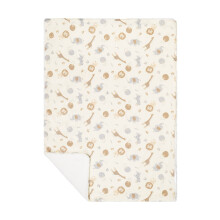 EVERYDAY KIDS Groe Ultra-Dschungel-Safari-Tiere-Minky-Babydecke fr Jungen, Nerz- und Sherpa-Decke fr Kleinkinder und Babys, Mae: 30 x 40; Safari-