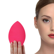 EKSTRA STOR 11 CM makeup sk?nhedssvampe blender STOR til ansigt og krop (1x lille 1x stor) -Med 2 svampeholder- HURTIGERE FEJLFRI P?F?RING til fo