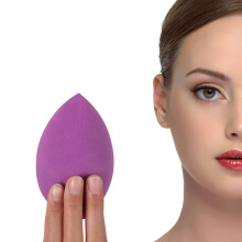 EXTRA GROTE 11CM Make-up Beauty Sponzen Blender GROOT voor Gezicht & LICHAAM (1x Klein 1x Groot) - Met 2 Sponshouders - SNELLERE FLAWLESS TOEPASSING