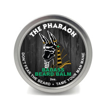 Badass Beard Care Bartbalsam  Der Pharao-Duft 2 Unzen  Alle natrlichen Inhaltsstoffe halten Bart und Schnurrbart weich und gesund, reduzieren juck