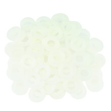 HELIFOUNER 100 kpl M8 Valkoinen Nylon Litteδt Aluslevyt Muoviset aluslevyt Sisδhalkaisija 8mm Ulkohalkaisija 16mm Paksuus 1,5mm