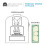 Architectural Mailboxes Parsons Plastic Post Mount Mailbox, Code A, PL10W0AM, Wit, Gemiddelde Capaciteit, 1 Stuk 4