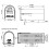 Architectural Mailboxes Admiral Aluminium Post Mount Postbus, Compatibiliteit Code B, ADM16WAM, Textuur Wit 3