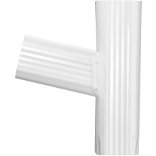 Vyh Gutter Downspout Y Connector 2x3 Standard venstre højglans hvid