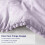 Ensemble de Couette Codi Lavande Violet Boho pour Filles, Design Pompon Esthétique, Literie Douce en Microfibre 4