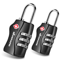 2 Pack TSA godkendte rejsebagage l?se kombination l?s n?glefri 3-cifrede h?ngel?ser rejse vagt accepteret kompatibel h?ngel?s til gymnastiksalen