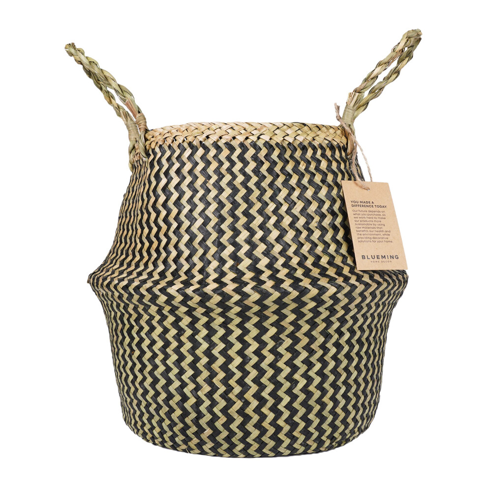 e-wicker24 Alles aus Weide - Cestino per camino, rettangolare, in vimini, con ruote, con fodera in iuta