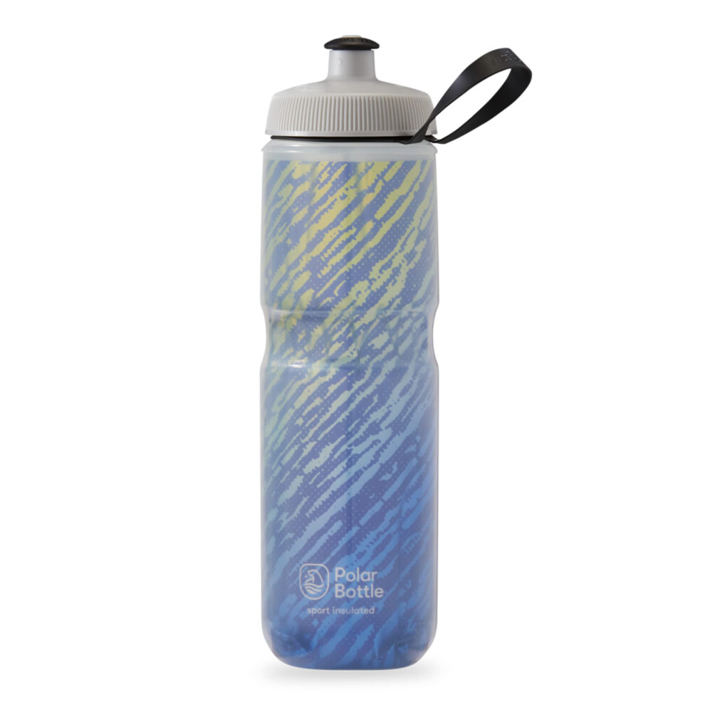 Polar Bottle - Sport Insulated 24oz Nimbus  Moonlight Blue & Gold - Leak Proof Water Bottles Keep Water Cooler 2x Longer than a Regular Reusable Water