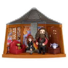 Wizarding World Harry Potter  Magical Minis Hagrids Hut Playset with 2 Figures and 9 Doll Accessories  Kids Toys for Ages 6 and up
