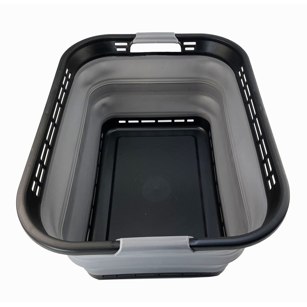 Sammart 42L (11 Galonu) Skldac Plastov Ko Na Prdlo Skldac Vyskakovac Lon Kontejner/Organizr Prenosn Myc Vana Prostorove Sporn K-image