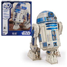 4D sestava Star Wars R2-D2 Cardstock Sada 3D modelu Star Wars Drky Star Wars Hracky Stoln dekorace pro fanouky a sberatele Star Wars Dospel a dos