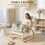 Homcom HOMCOM Comfortable Relax Rocking Chair with High Back, Cream White 5