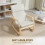 Homcom HOMCOM Comfortable Relax Rocking Chair with High Back, Cream White 4