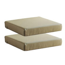 Patio Chair Cushions Set of 2 Non Slip Bottom Chair Pad with Ties waterproof Square Outdoor Seat Cushion Replacement for Garden Swing Furniture 20x20