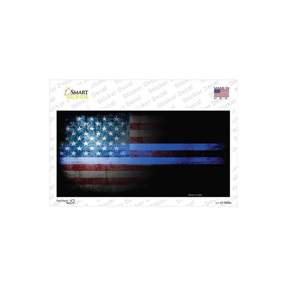 Smart Blonde Lp-9406S-M American Flag Police Novelty Sticker Decal - Medium 792636325328