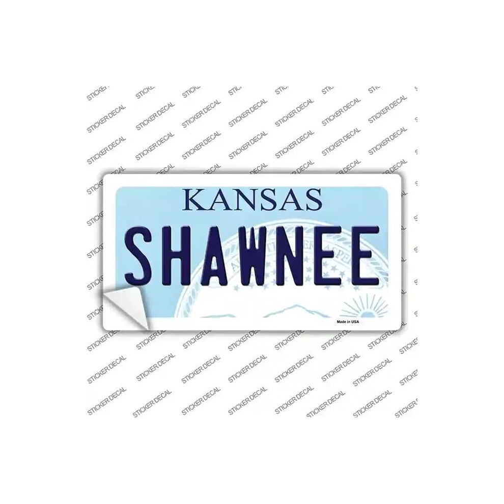 Smart Blonde Lp-6613S-S Shawnee Kansas Novelty Sticker Decal - Small 792636323218