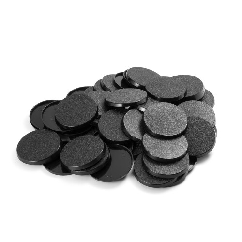 Bases redondas de plstico texturizado EasyPegs 50 mm ou jogos de mesa Wargames de 1,96 polegadas 100 contagens