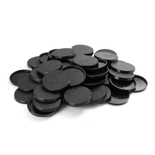 Bases redondas de plstico texturizado EasyPegs 40 mm ou jogos de mesa Wargames de 1,57 polegadas 100 contagens