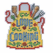Kit di decorazioni a punto croce con perline Mill Hill Love Cooking 2023, bouquet primaverile MH182311