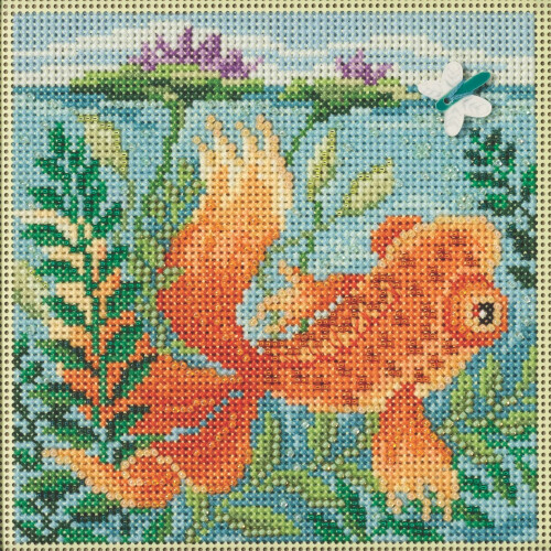 Mill Hill Κιτ Κέντημα Koi Pond με Χάντρες και Κουμπιά 2023 Άνοιξη MH142311