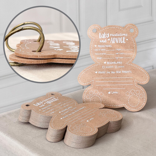 Teddy Bear Baby Shower Prediction Card Book kernel 2