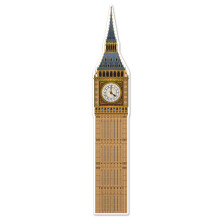 Beistle Big Ben Foto Prop Achtergrond 5' 11"""" Tall - British International Party Wanddecoratie Uitgesneden Engeland Thema Decor