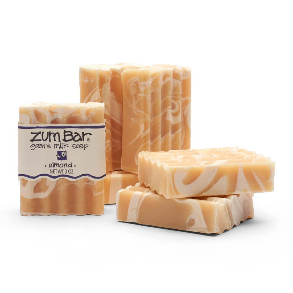 Zum Amber Bar Goat's Milk Soap - Sweet Blends - Frankincense & Myrrh Almond - 3 Oz (3 Pack)