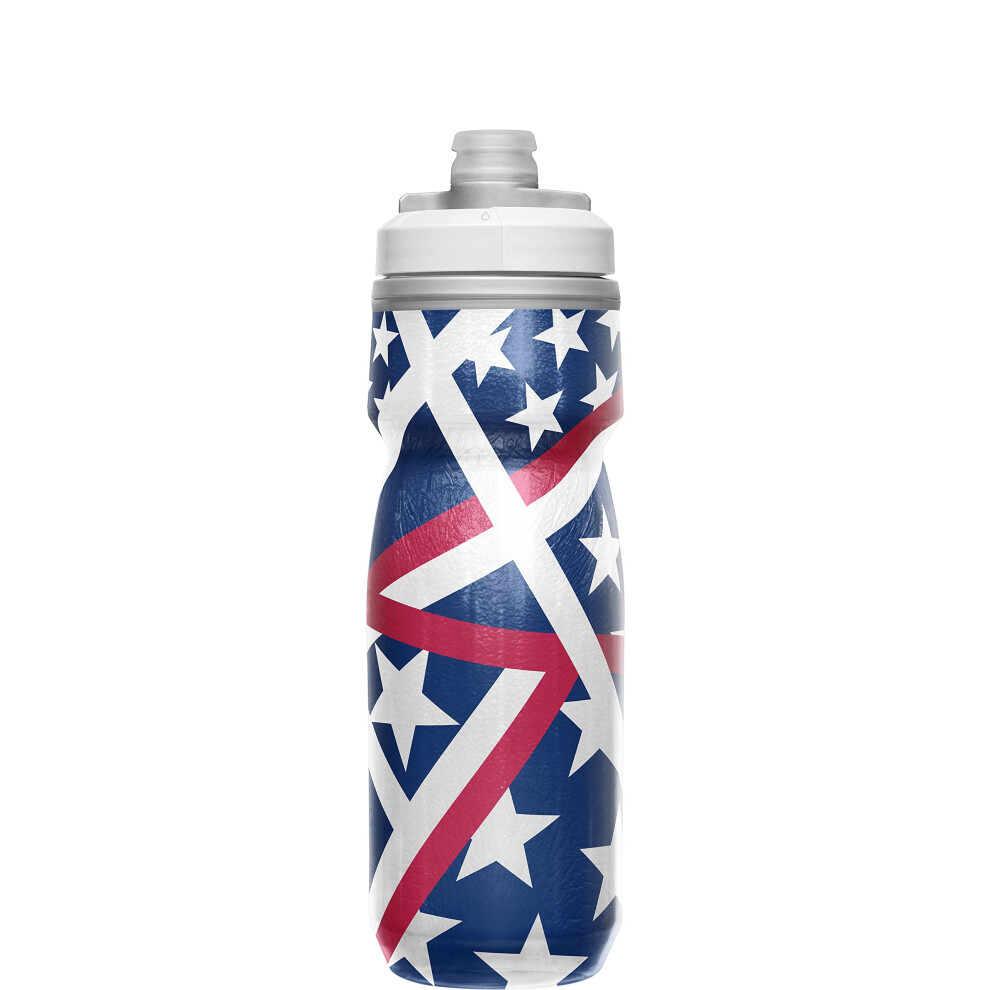 CamelBak Podium Chill Insulated Bike Water Bottle - Easy Squeeze Bottle - Fits Most Bike Cages - 21oz  U.S.A-image-OPC-PGBT5XP-NEW